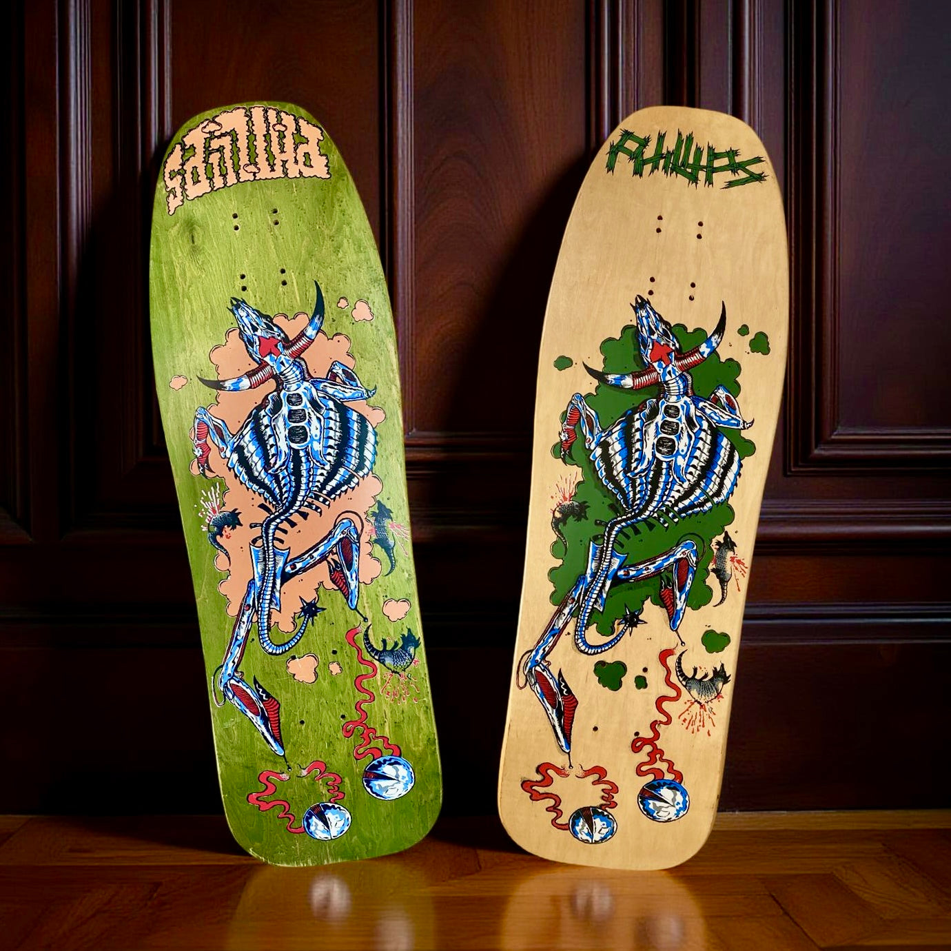 Jeff Phillips MUTILATED STEER Limited Edition, BBC Deck HAND-PAINTED (1 of 50) (PRE-ORDER, DECEMBER)