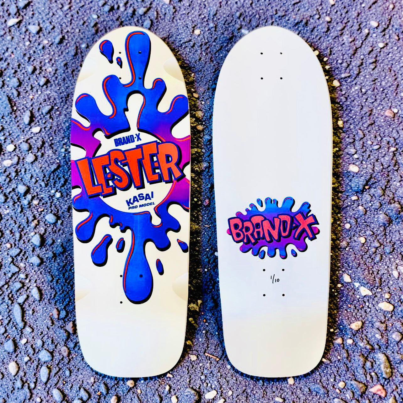 Lester Kasai 10”x30 Limited Edition, HAND-PAINTED Deck (1 of 10)