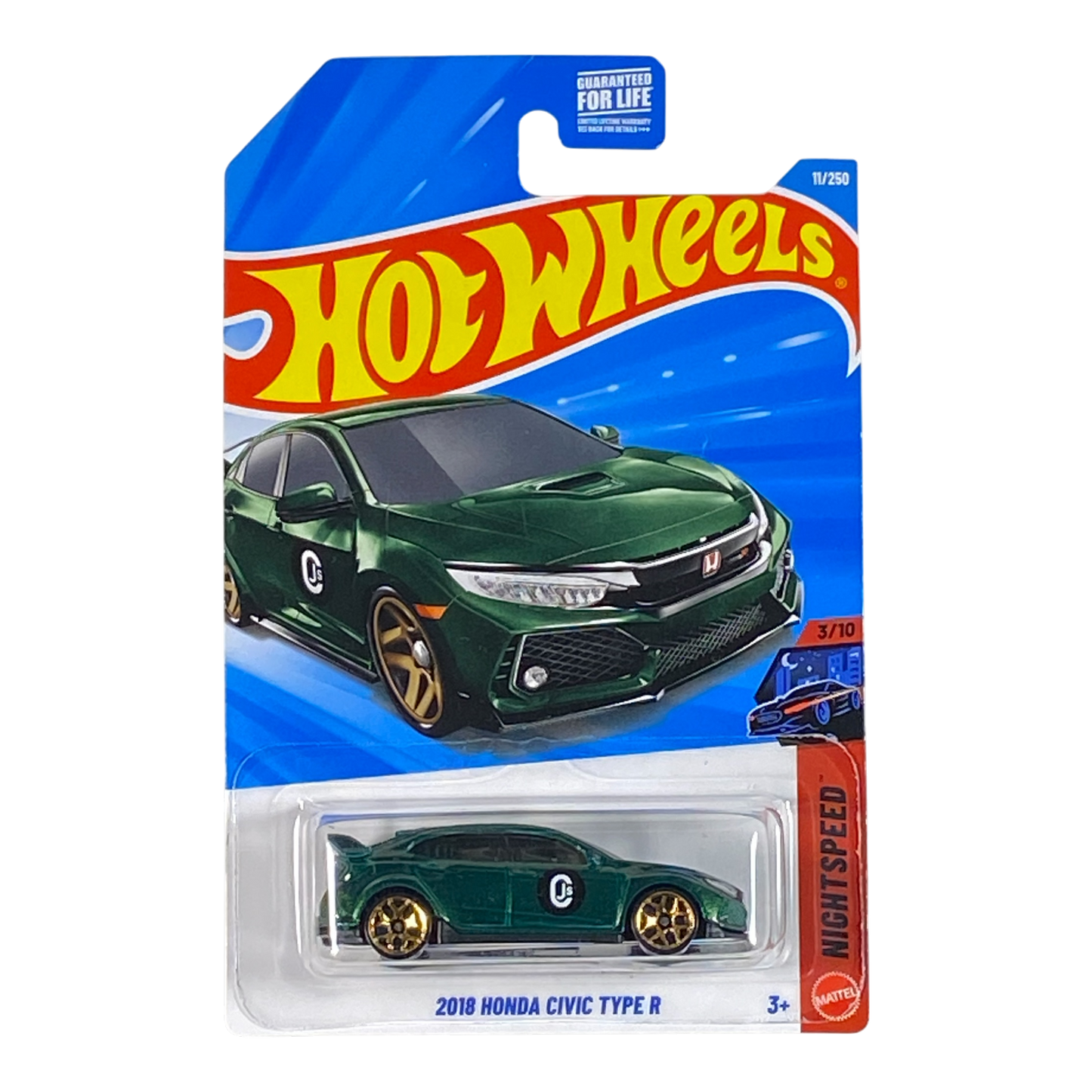 Hot Wheels 2018 Honda Civic Type R 3/10