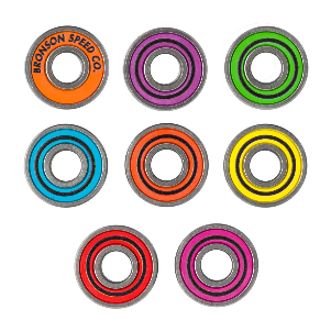 BRONSON SPEED CO. ALEX MIDLER PRO G3 SKATEBOARD BEARINGS (SET OF 8)