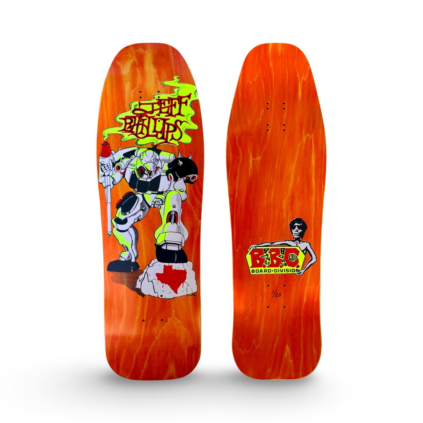 Jeff Phillips BBC Gundam Limited Edition, HAND-PAINTED Deck (1 of 20)