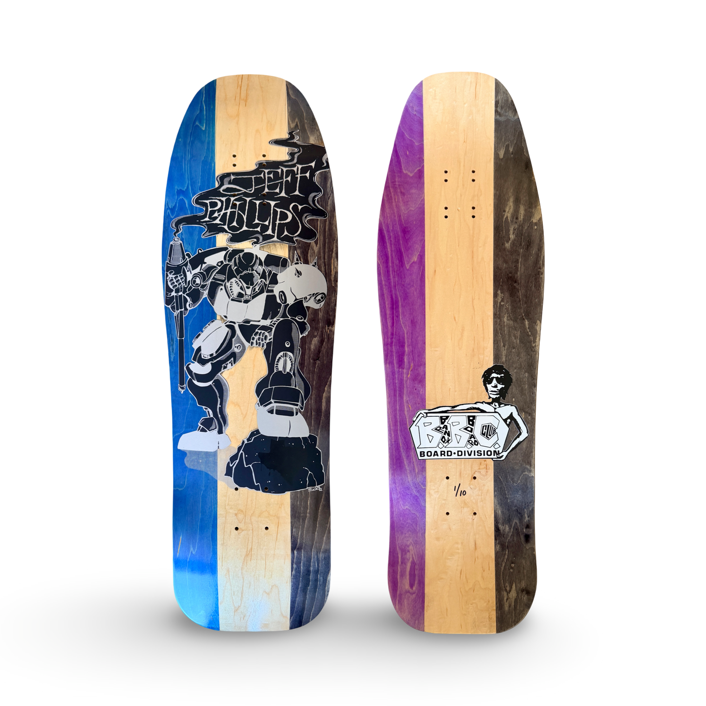 Jeff Phillips BBC Gundam Limited Edition, HAND-PAINTED Deck (1 of 10)