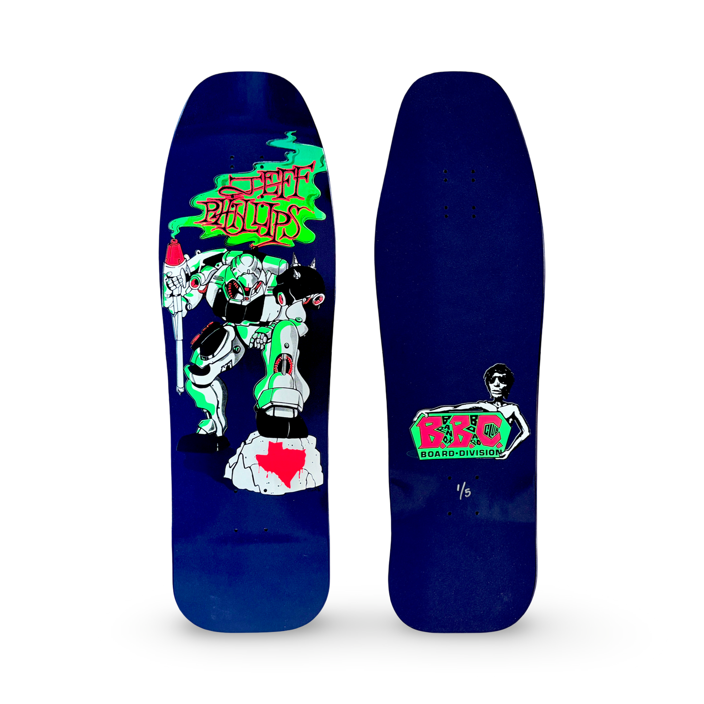 Jeff Phillips BBC Gundam Limited Edition, HAND-PAINTED Deck (1 of 5)