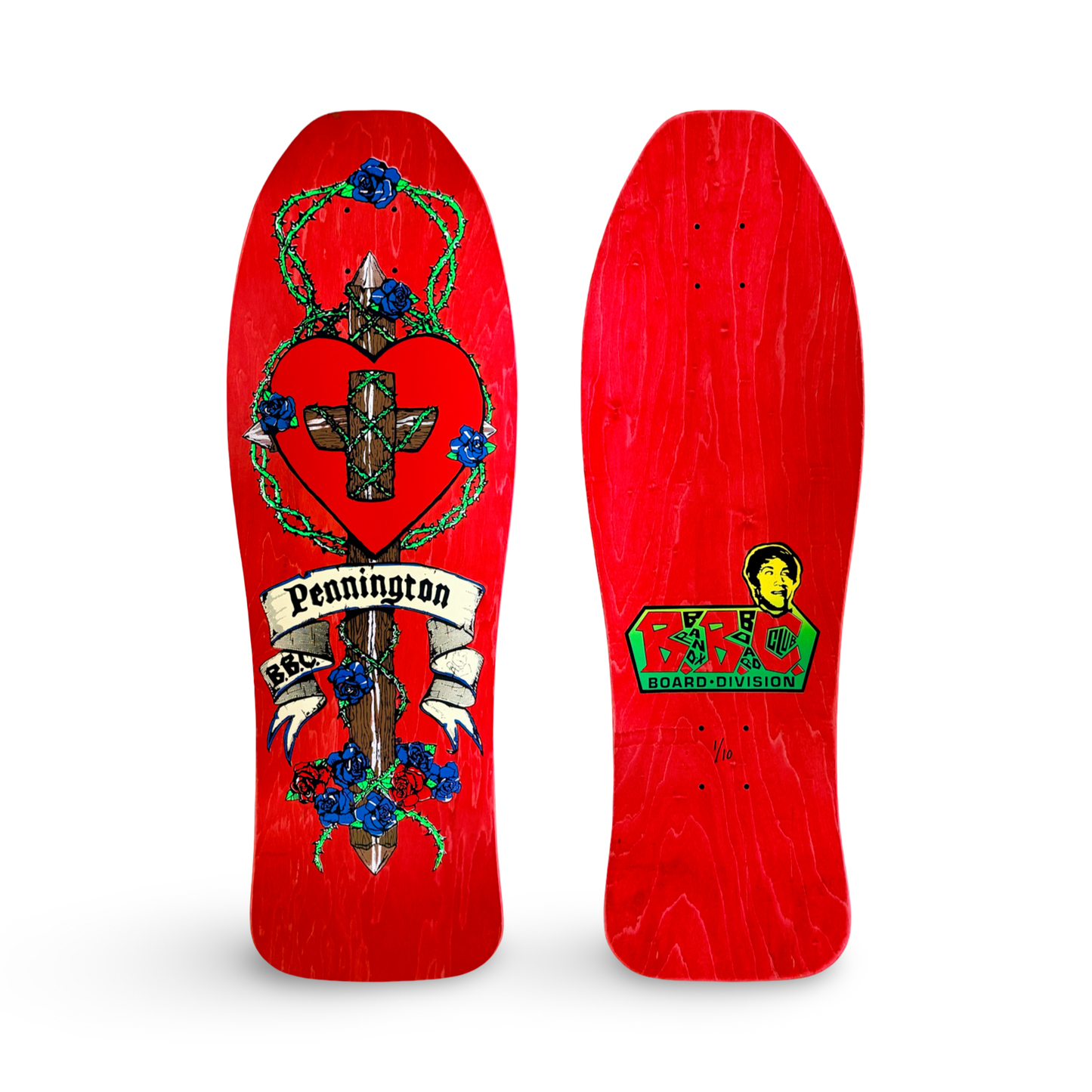 Bryan Pennington BBC Crucifix HAND-PAINTED, LIMITED-EDITION Deck 10.3"x30.5" (1 of 10)