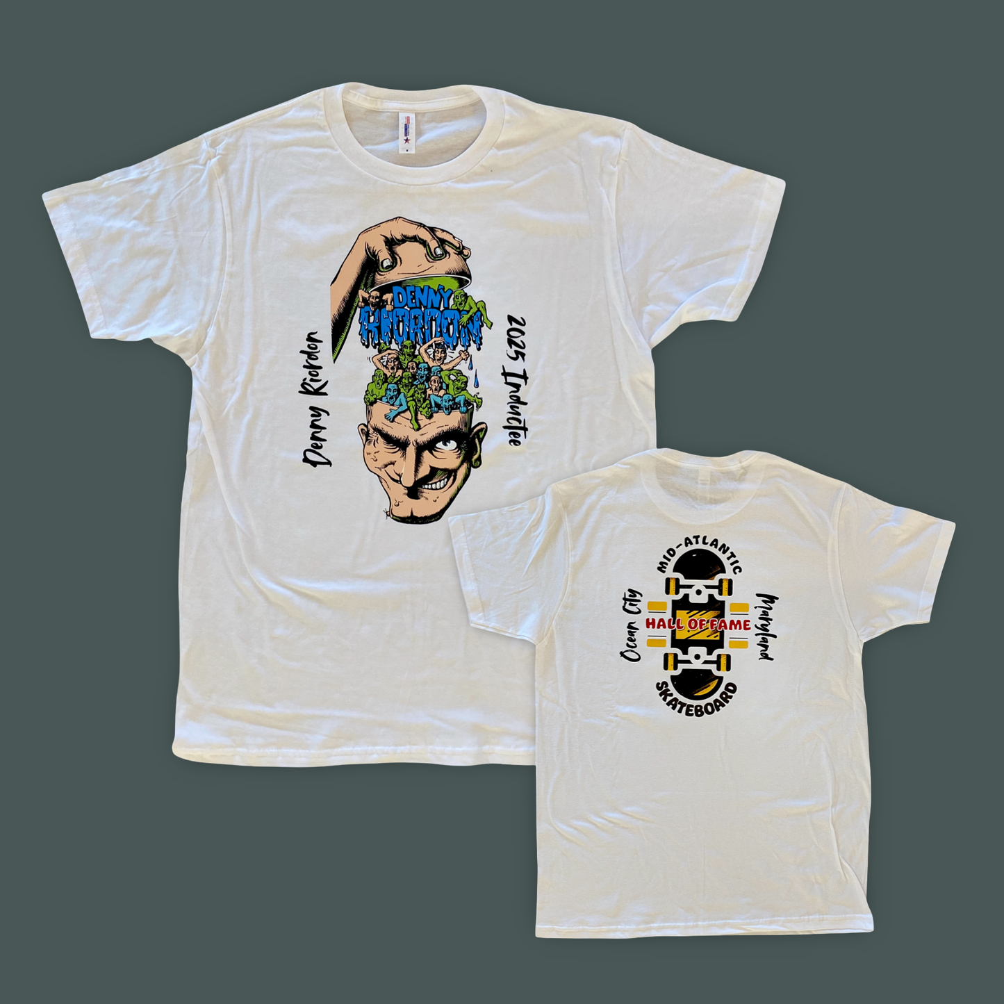 Denny Riordon Skateboard Hall of Fame Shirt or Hoodie