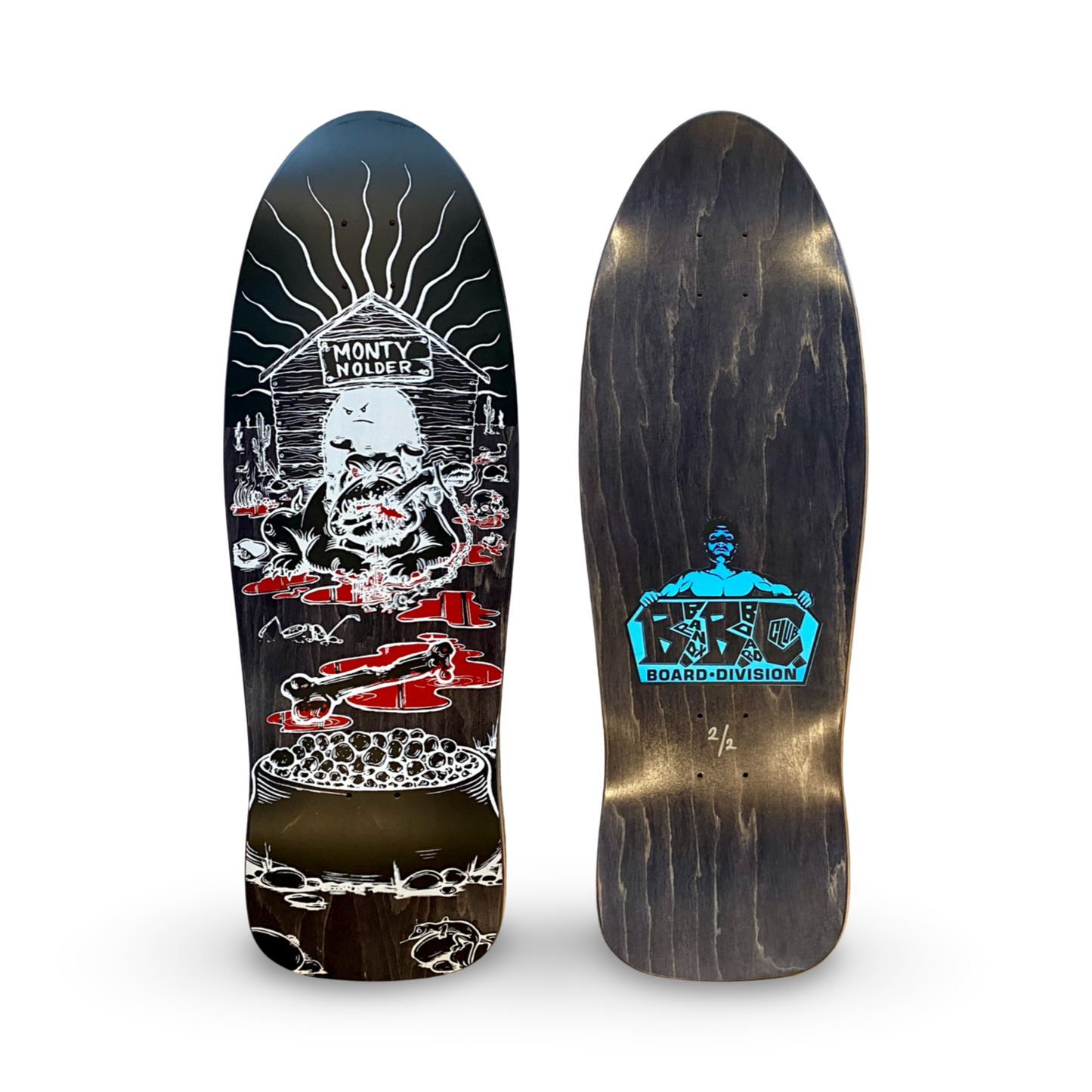 Monty Nolder Bulldog (#2) Limited Edition BBC Deck 10.25”x31” HAND-PAINTED (1 of 2)
