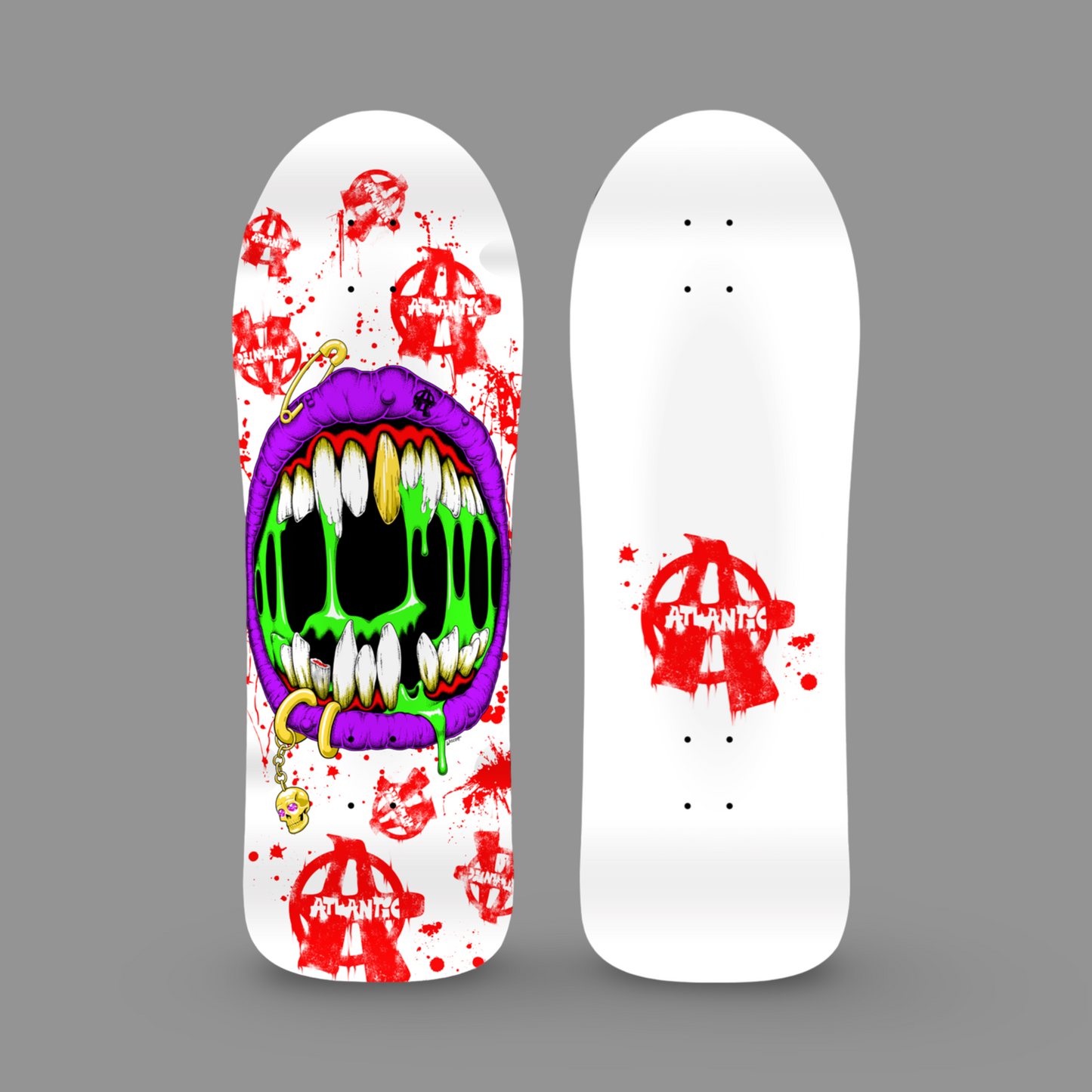 Slime Mouth PUNKED Limited Edition, HAND-PAINTED Deck (PRE-ORDER, JANUARY 2027)