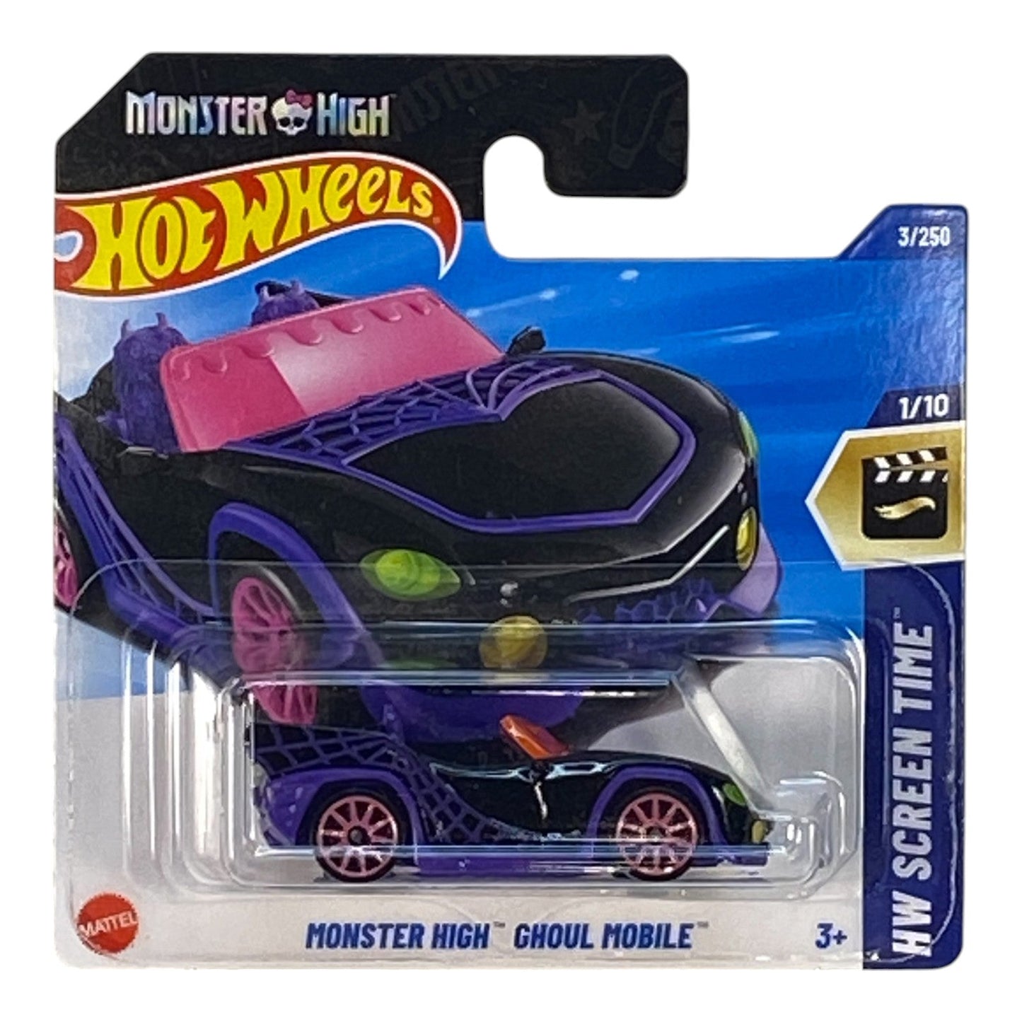 Hot Wheels Monster High Ghoul Mobile Short Card
