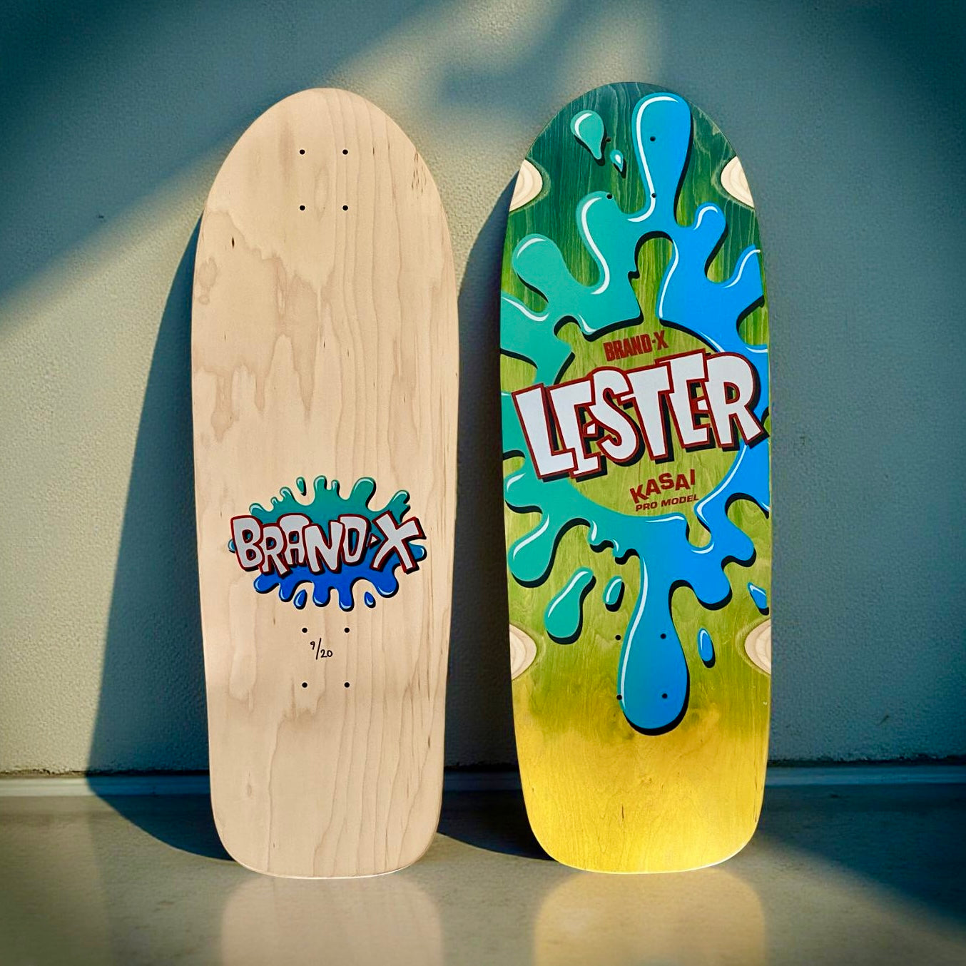 Lester Kasai 10”x30” Double Fade, Limited Edition, HAND PAINTED Deck (1 of 20)