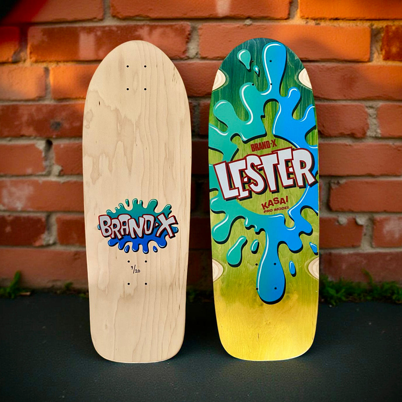 Lester Kasai 10”x30” Double Fade, Limited Edition, HAND PAINTED Deck (1 of 20)