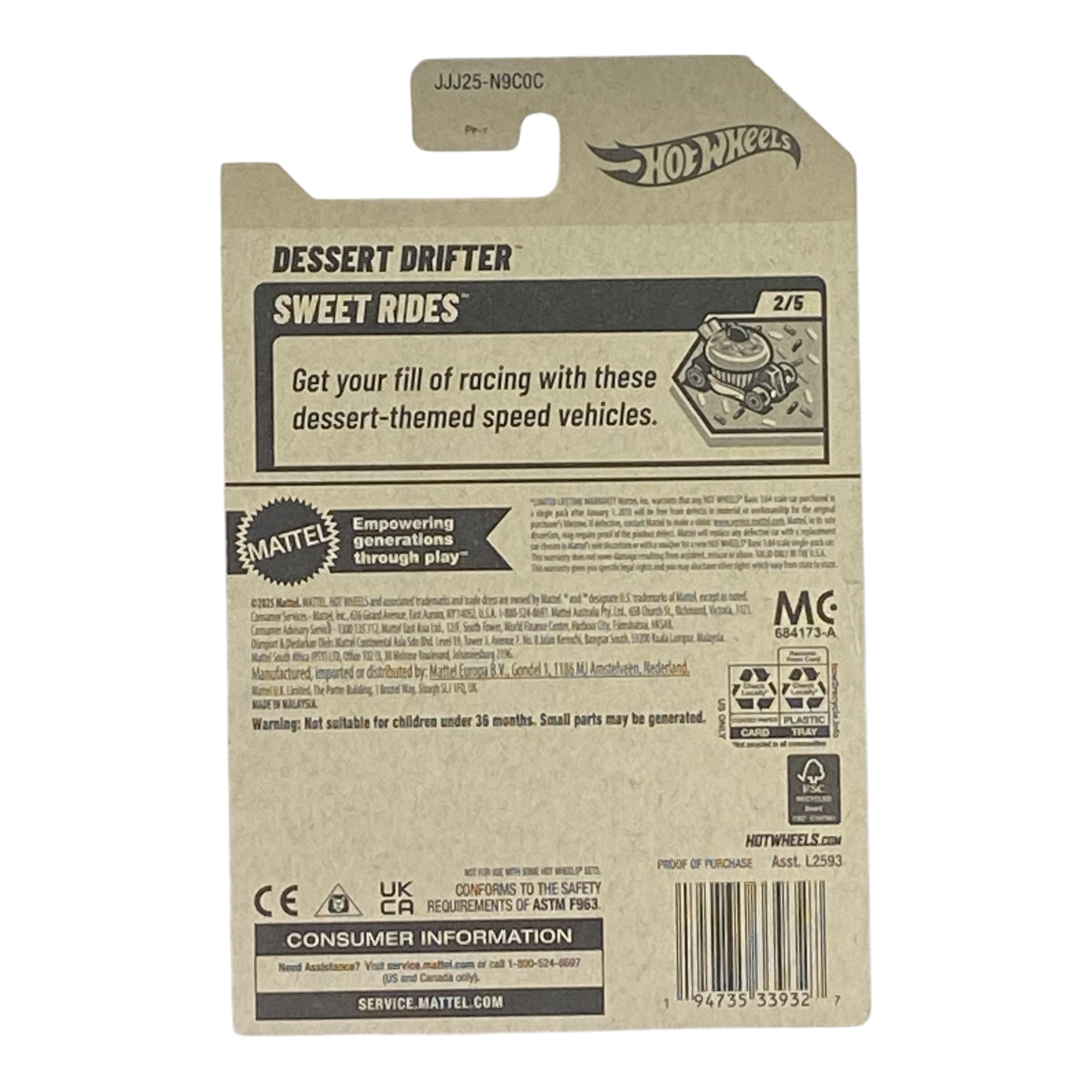 Hot Wheels Dessert Drifter Sweet Rides 2/5