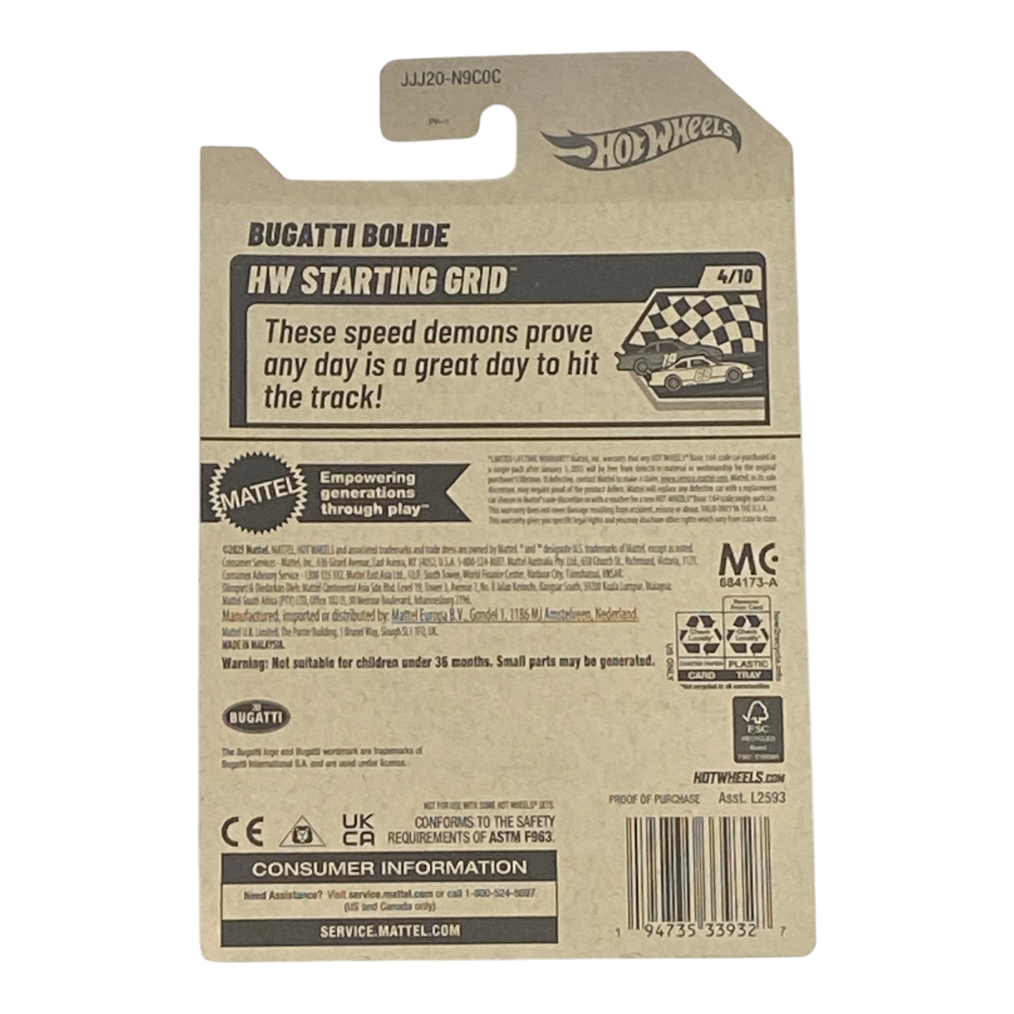 Hot Wheels Bugatti Bolide - HW Starting Grid Series 4/10