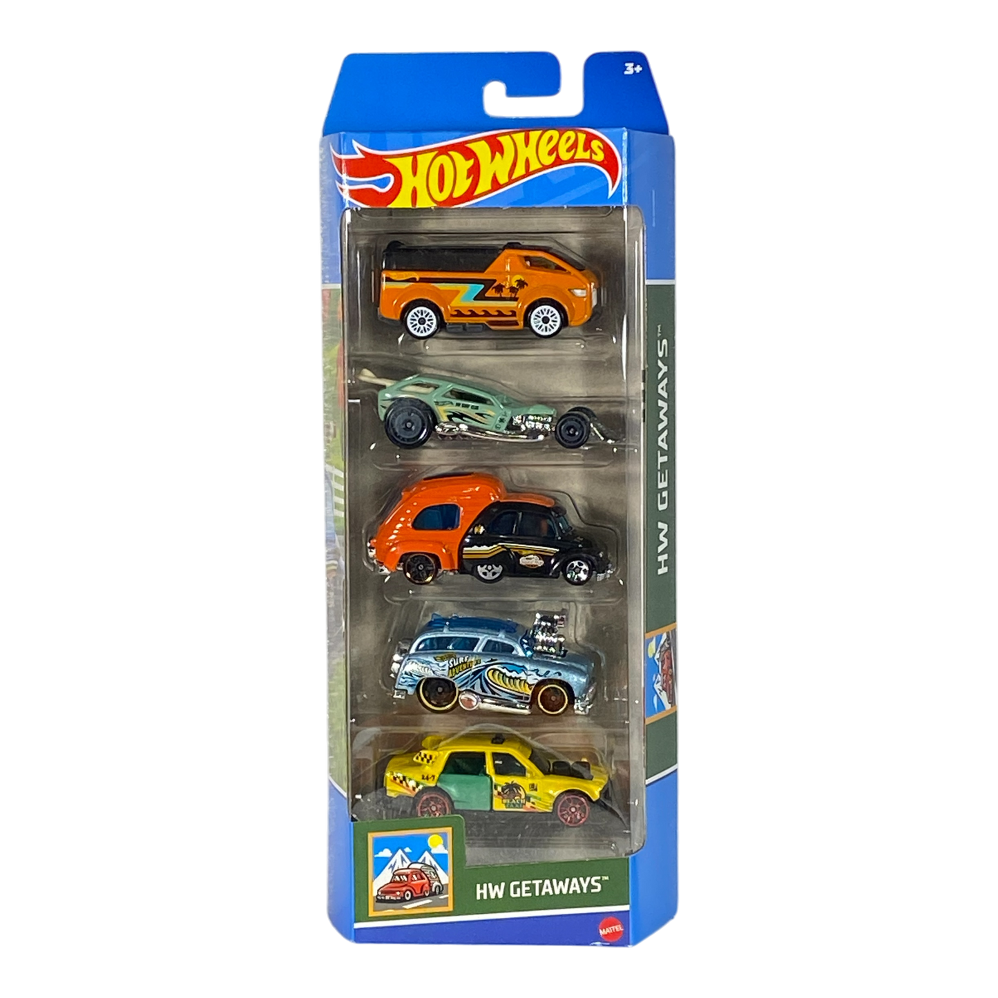 Hot Wheels HW Getaways 5 Pack Set