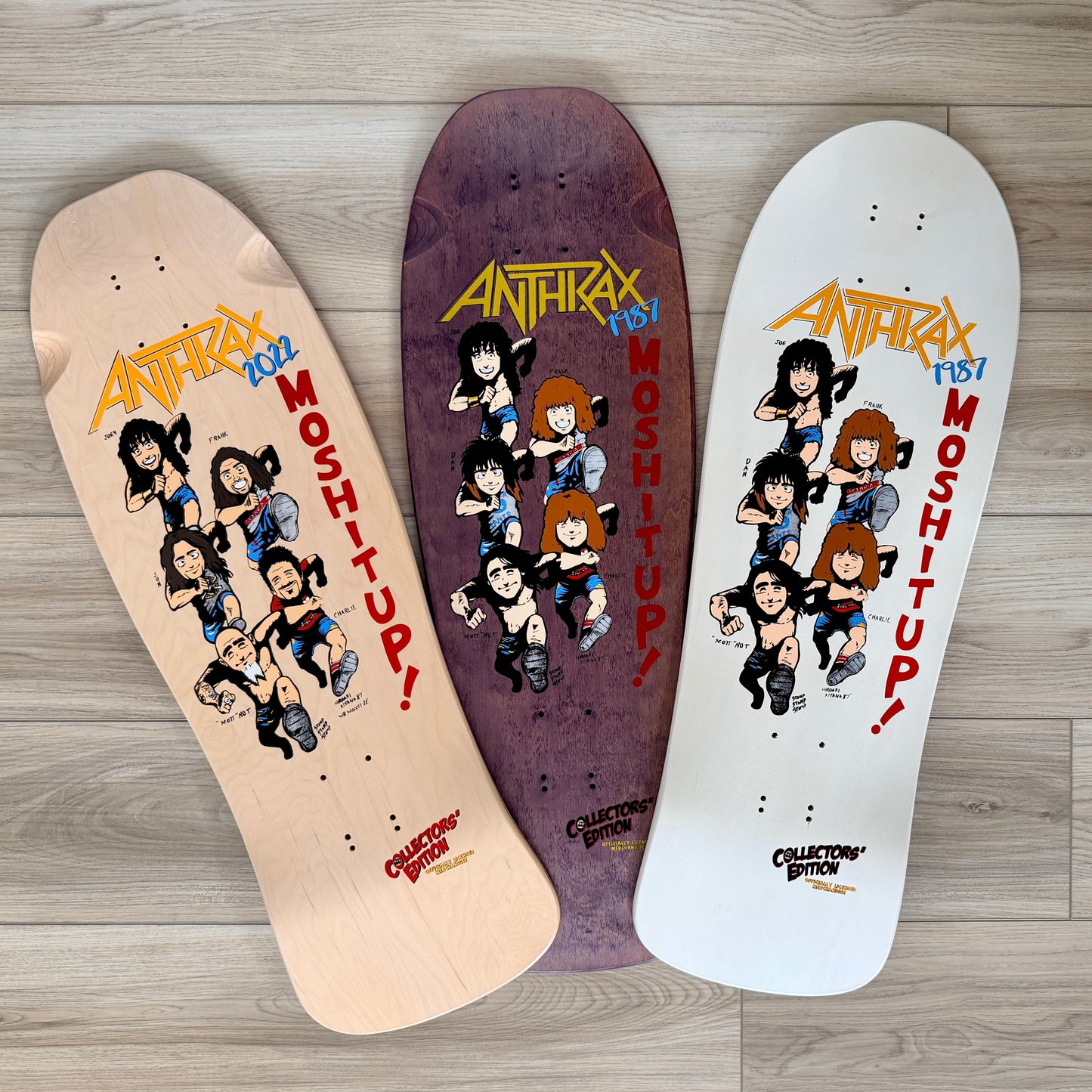 Anthrax Mosh-It-Up, Limited Edition Deck 10”x30” HAND-PAINTED
