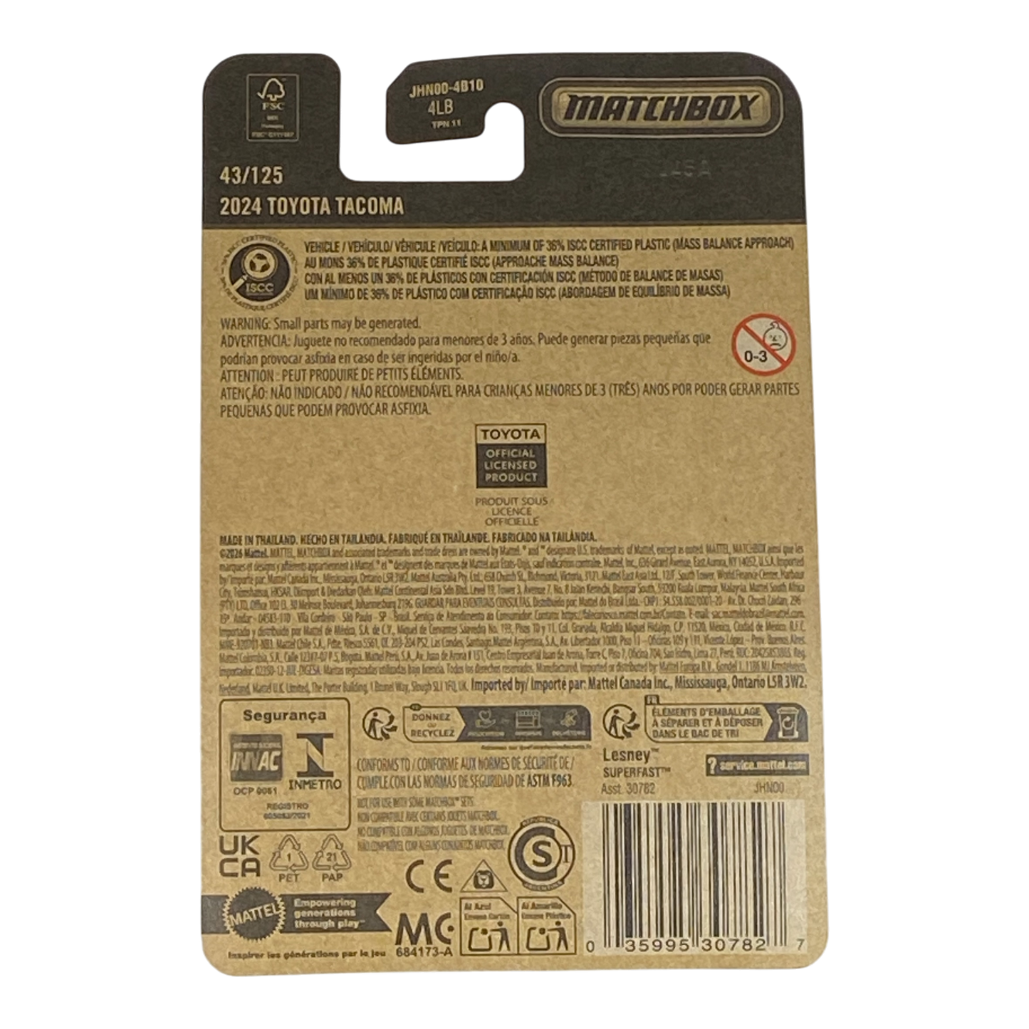 Matchbox 2024 Toyota Tacoma 43/125