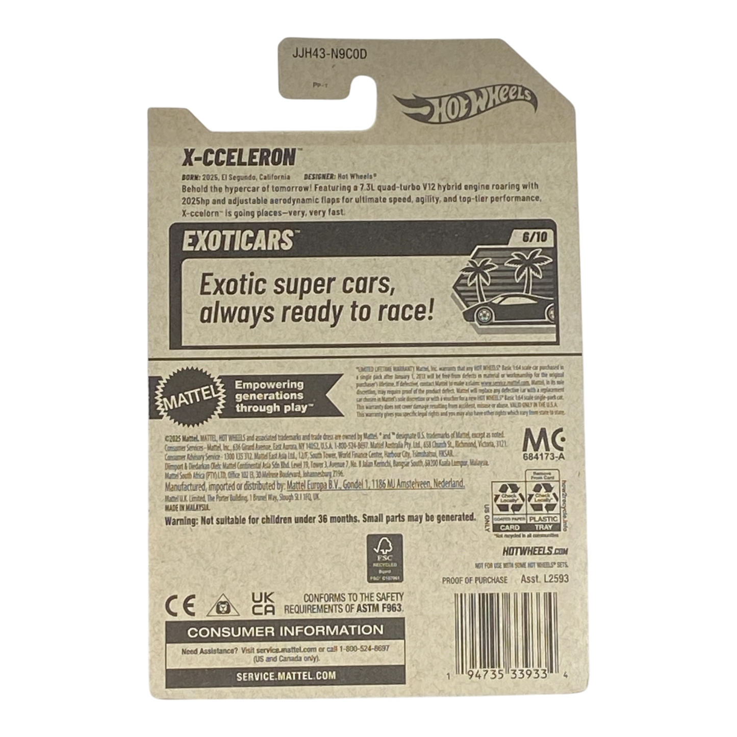 Hot Wheels X-Cceleron Exoticars 6/10