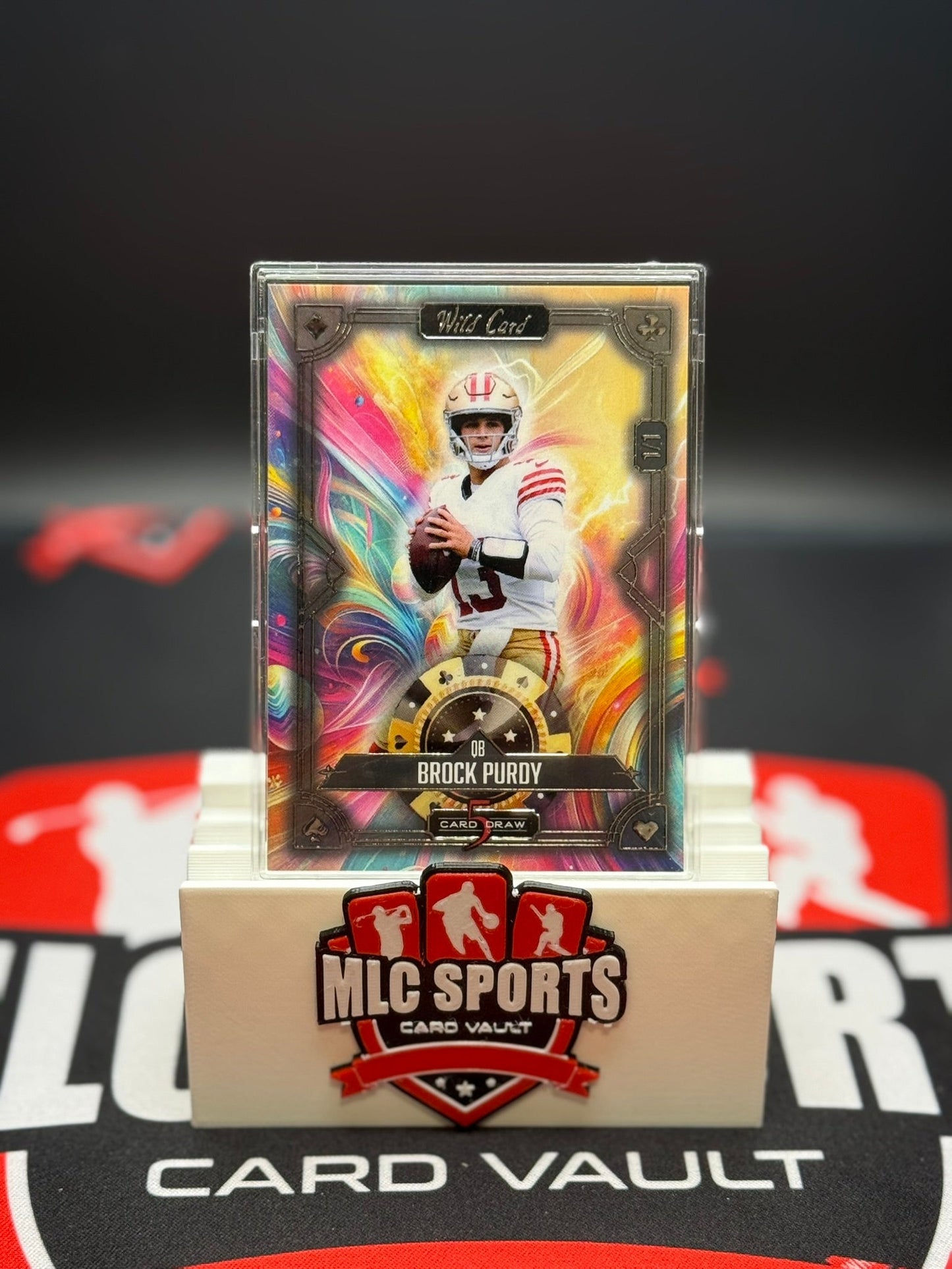 Brock Purdy 1/1 – Wild Card 5 Card Draw Poker Themed QB