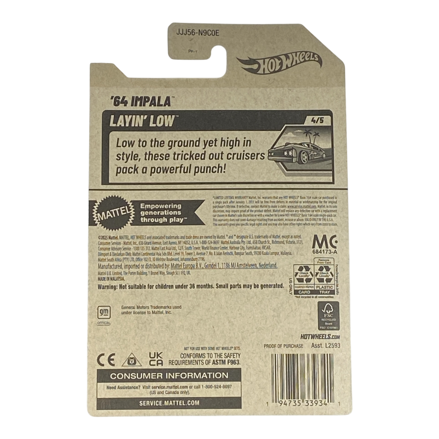 Hot Wheels '64 Impala Layin' Low Series 4/5