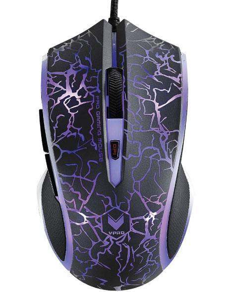 RAPOO V20S LED Optical Gaming Mouse Lighting Black - Upto3000dpi 16m