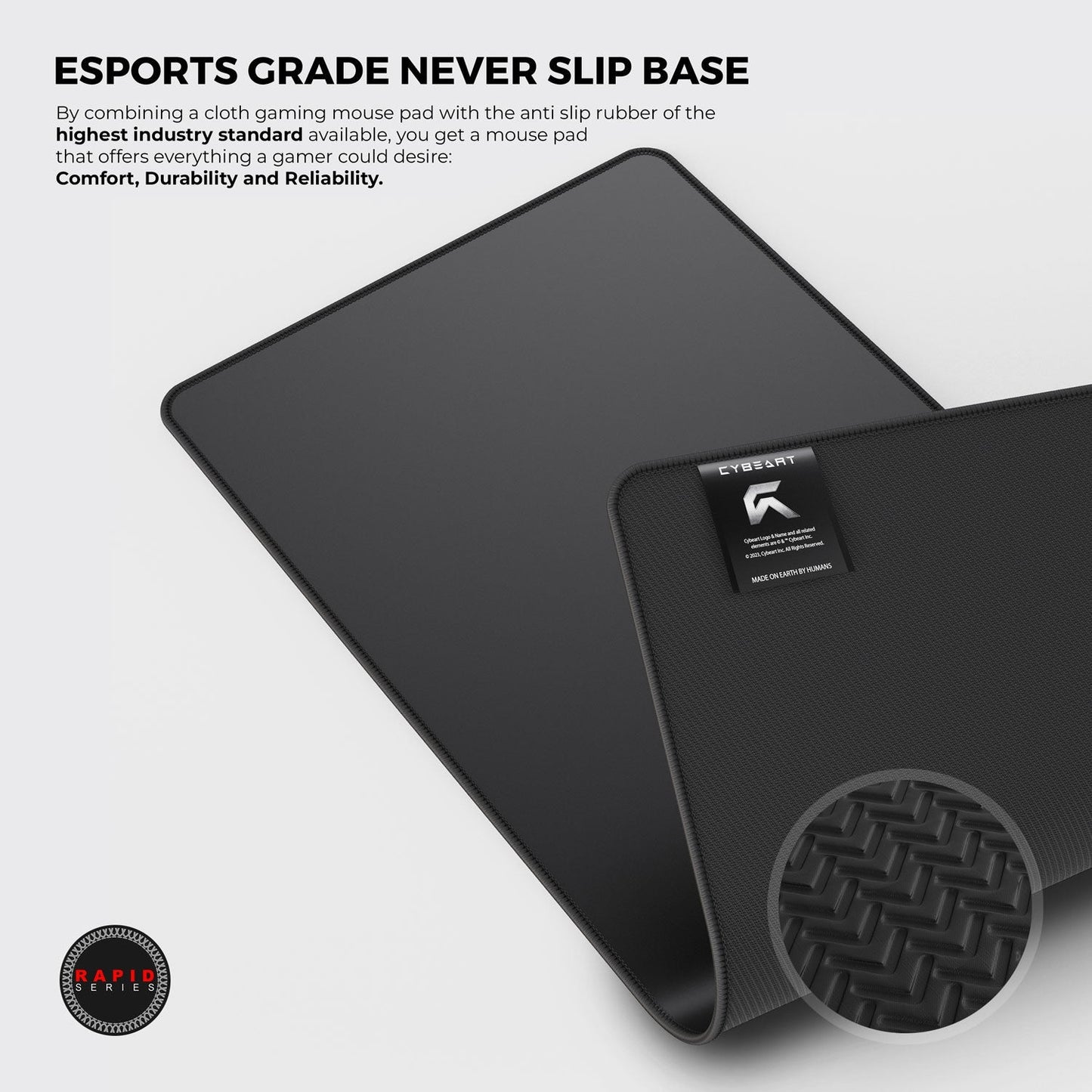 Ghost (Black) Gaming Mouse Pad