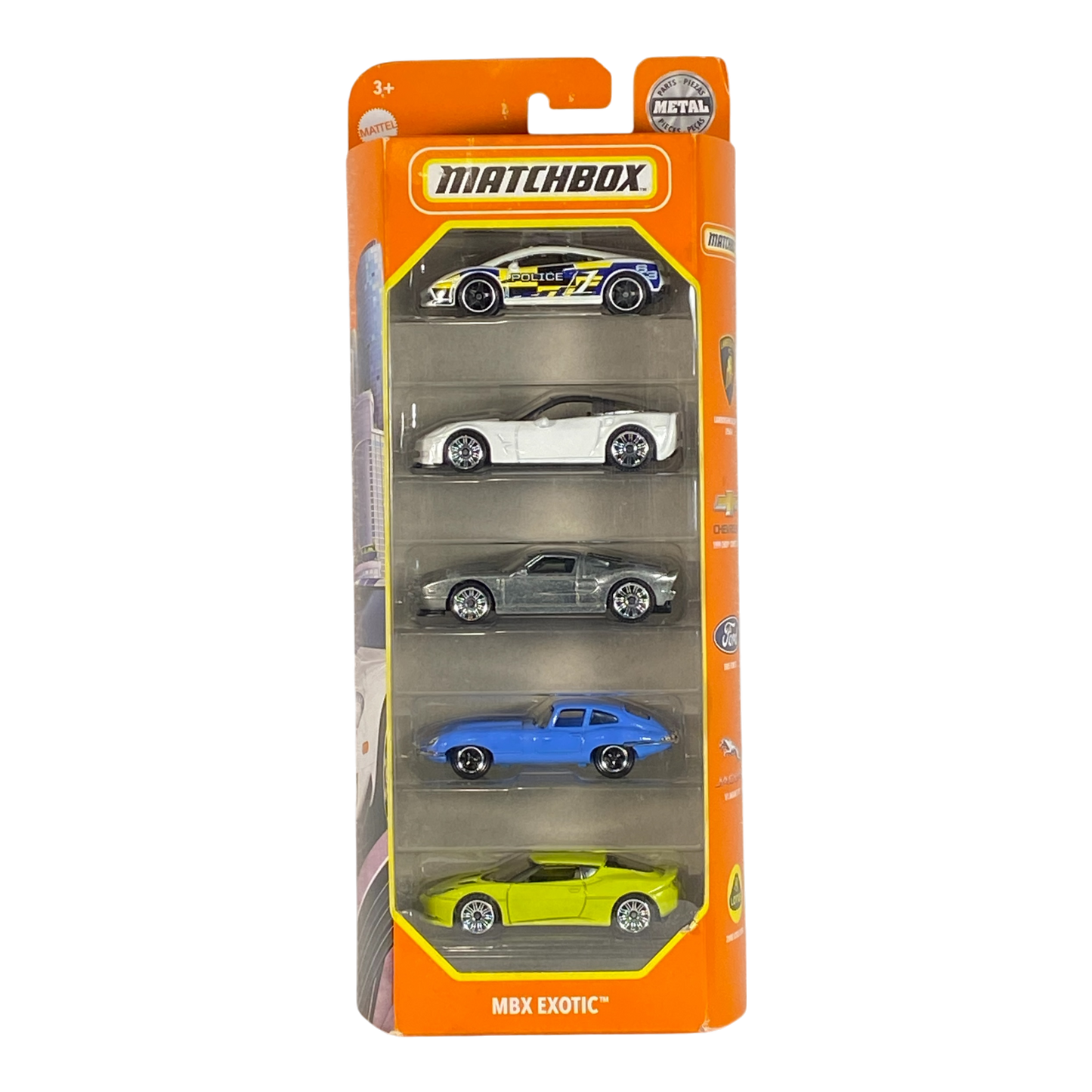 Matchbox MBX Exotic 5 Pack Die-Cast Cars