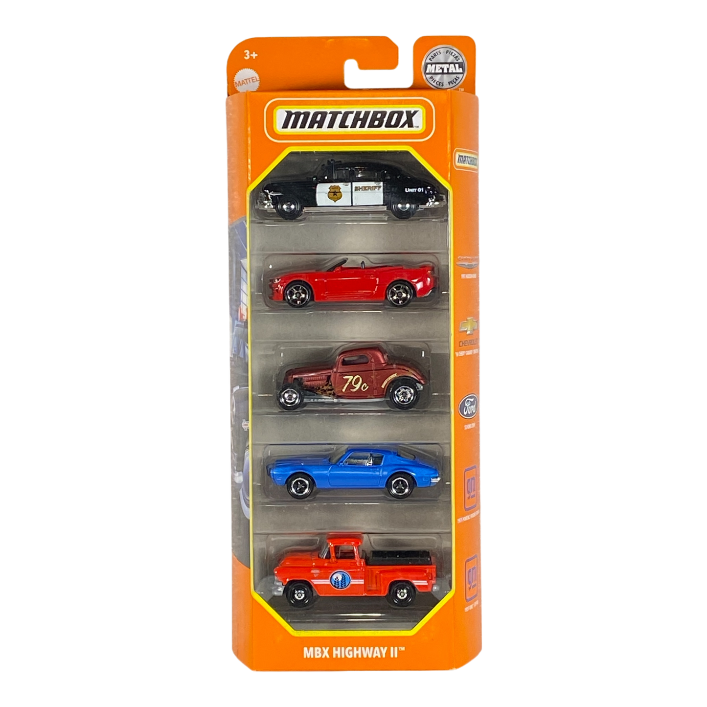 Matchbox MBX Highway II 5 Pack Die-Cast Cars