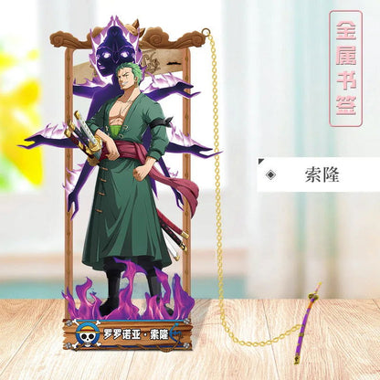 ONE PIECE Metal Bookmarks with Various Design Characters for Anime Fans