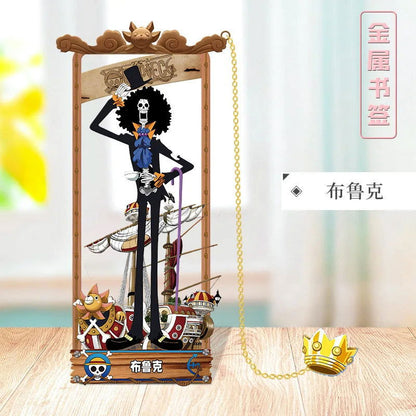 ONE PIECE Metal Bookmarks with Various Design Characters for Anime Fans