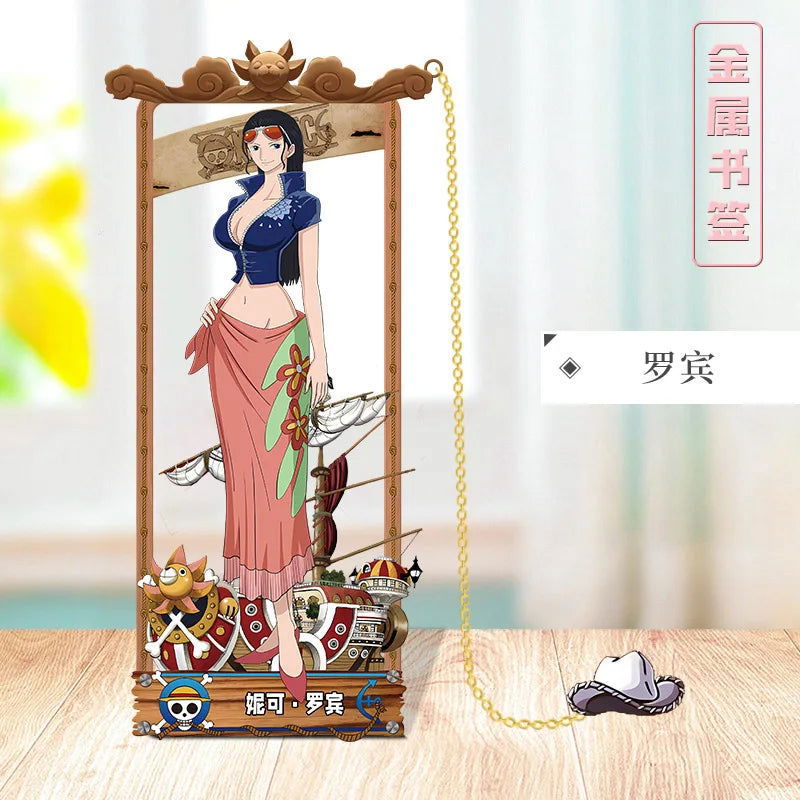 ONE PIECE Metal Bookmarks with Various Design Characters for Anime Fans