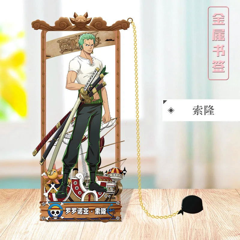 ONE PIECE Metal Bookmarks with Various Design Characters for Anime Fans