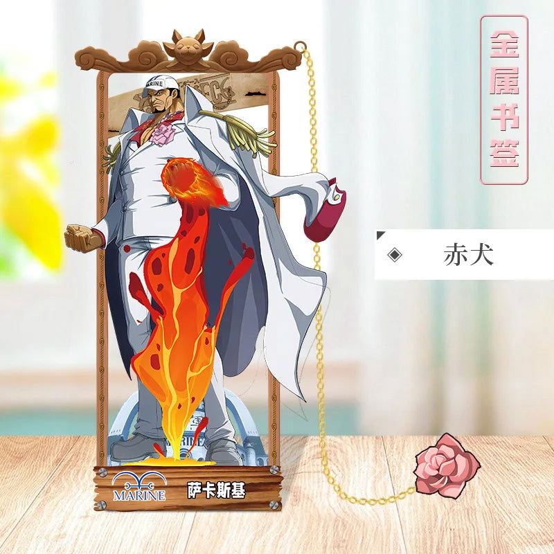 ONE PIECE Metal Bookmarks with Various Design Characters for Anime Fans