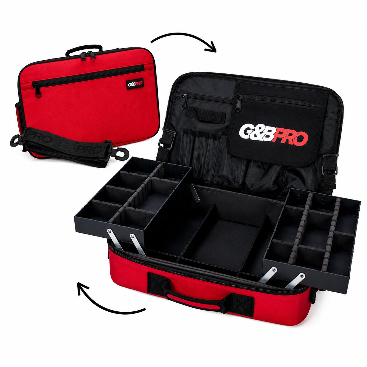 Crossbody Mobile Workstation – Fire Red