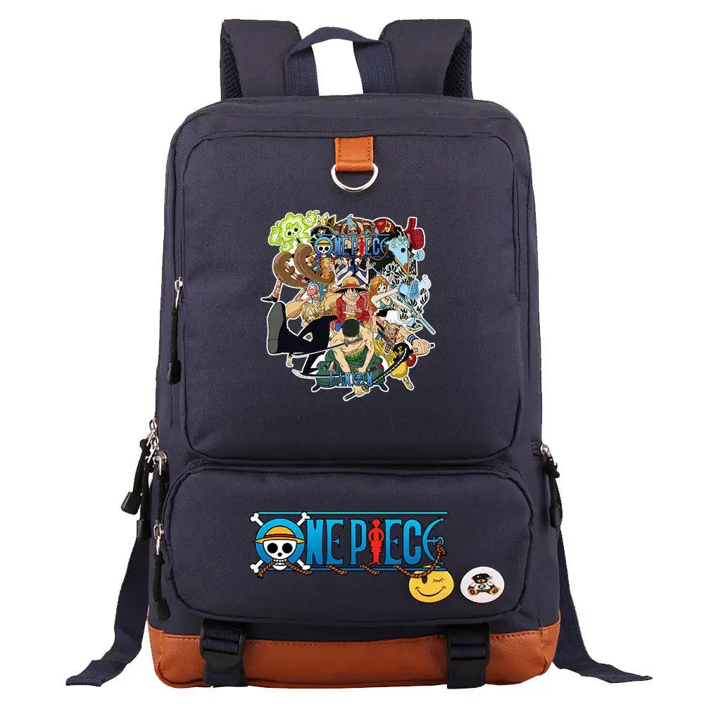 One Piece Luffy Printed Unisex Backpack School Travel Bag