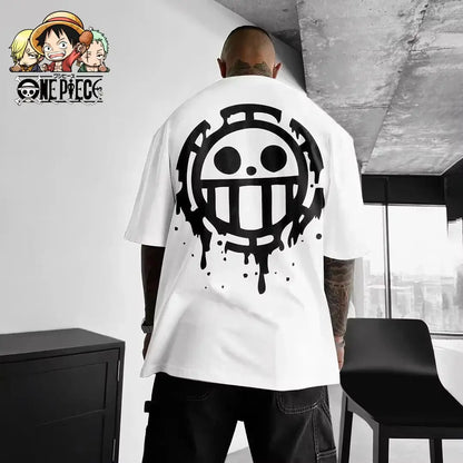 One Piece Luffy T-Shirt: Oversized Cotton Y2K Graphic Tee