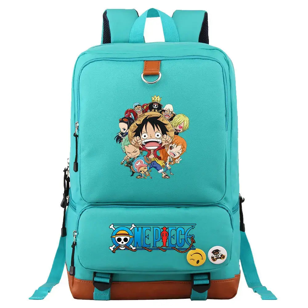One Piece Luffy Printed Unisex Backpack School Travel Bag