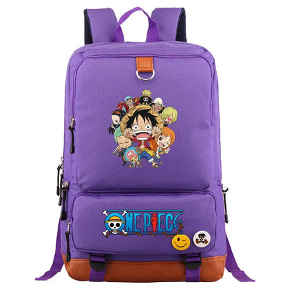 One Piece Luffy Printed Unisex Backpack School Travel Bag
