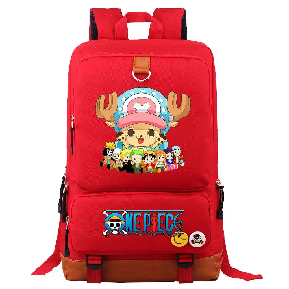 One Piece Luffy Printed Unisex Backpack School Travel Bag