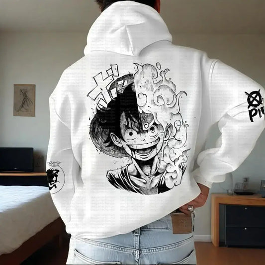 One Piece Luffy Hooded Sweater 2025 Trend Jacket