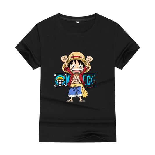 One Piece Anime Cotton T-shirt Cute Unisex Summer Top