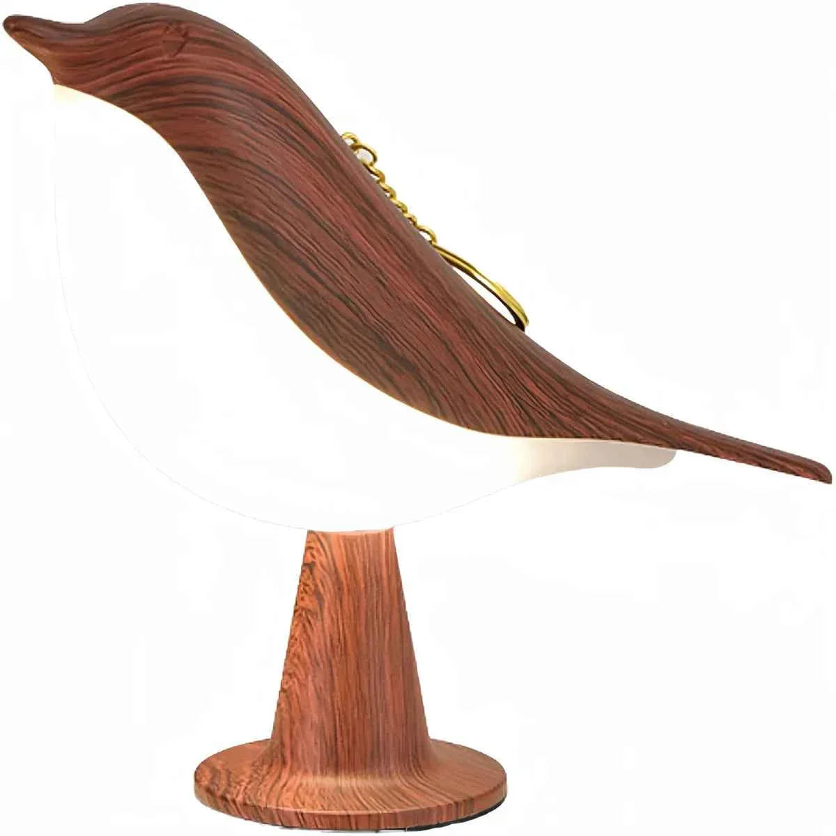 Cordless LED Touch-Control Bird Lamp - 3-Levels Dimmable USB Rechargeable