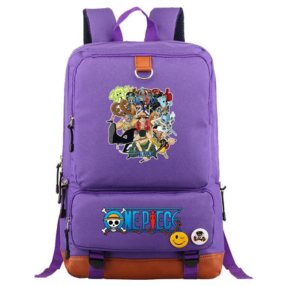 One Piece Luffy Printed Unisex Backpack School Travel Bag