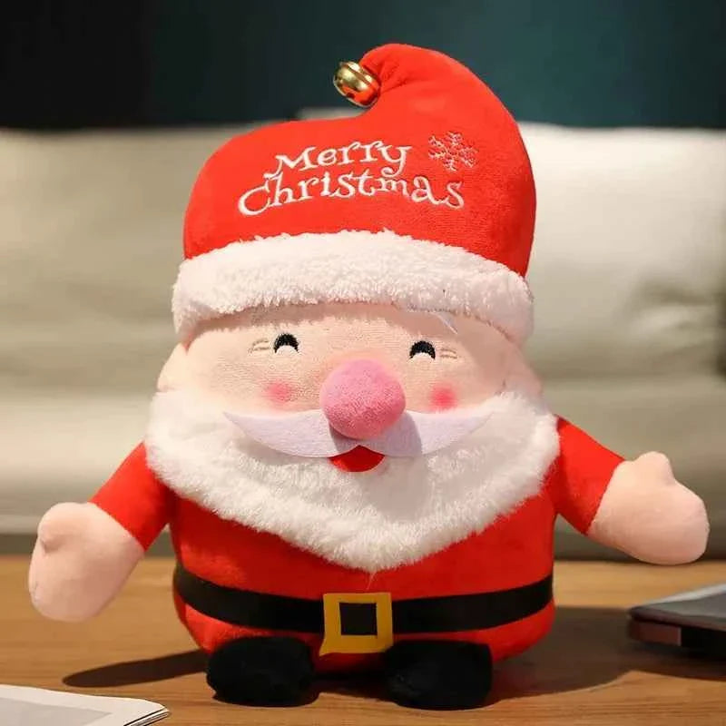 Cute Christmas Series Plush Doll (8-9 in) - Stuffed Santa, Snowman & Elk Toy