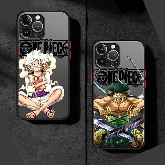 One Piece Phone Case: Zoro & Luffy Matte iPhone Cover