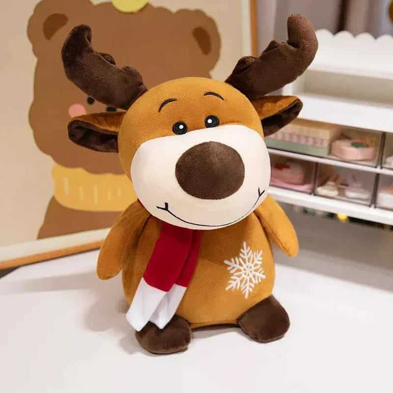 Cute Christmas Plush Toys (Up to 19.7 in) - Stuffed Santa, Snowman & Gingerbread Man Doll