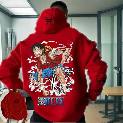One Piece Luffy Hooded Sweater 2025 Trend Jacket