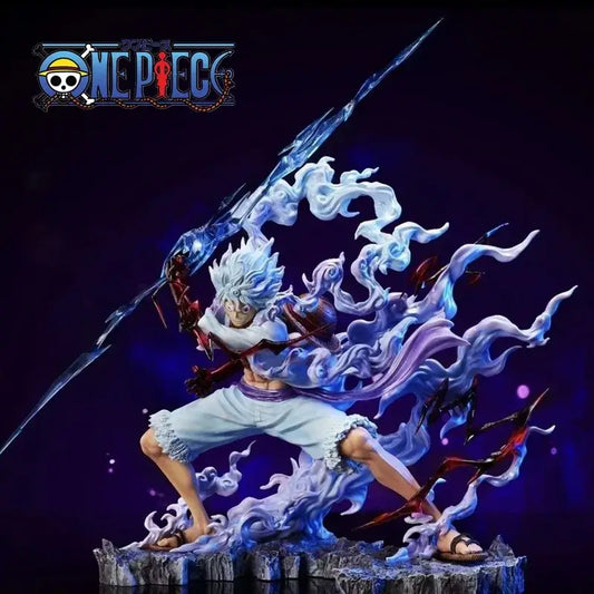 One Piece Luffy Statue: 28cm Lightning Movable Model