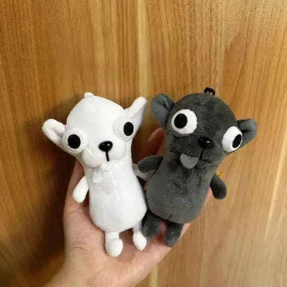 12cmChihuahua Stuffed Plush Animal Toy Keychain