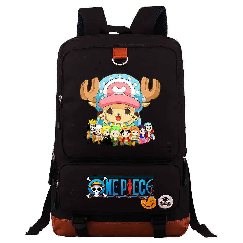 One Piece Luffy Printed Unisex Backpack School Travel Bag