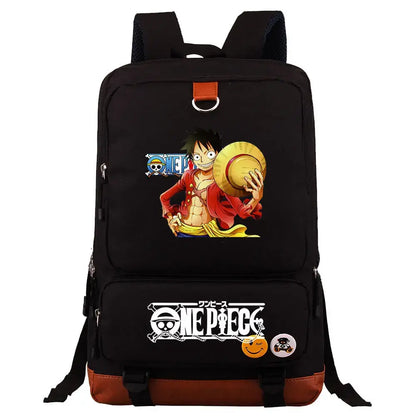 One Piece Luffy Printed Unisex Backpack School Travel Bag