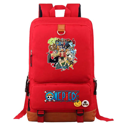 One Piece Luffy Printed Unisex Backpack School Travel Bag